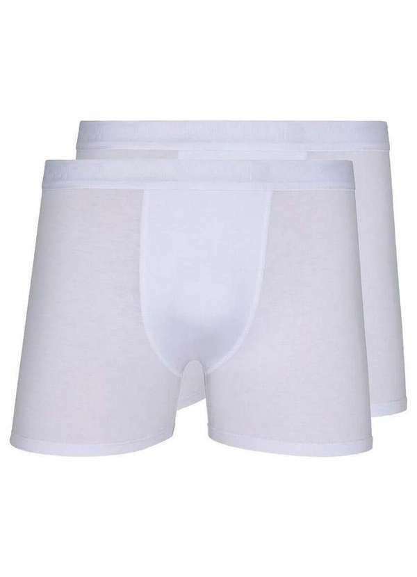 Lupo - Kit com 2 Cuecas Boxer Lupo 784-017 Branco