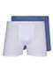 Lupo - Kit com 2 Cuecas Boxer Lupo 784-017 Branco - variação: Branco-Azul