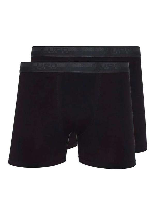 Lupo - Kit com 2 Cuecas Boxer Lupo 784-017 Preto