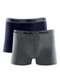 Mash - Kit com 2 Cuecas Boxer Mash 110.36 Az08-Marinho-Cinza - variação: Az08-Marinho-Cinza