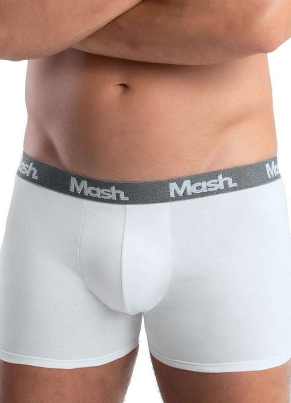 Mash - Kit com 2 Cuecas Boxer Mash 110.36 Br00-Branco-Cinza 2