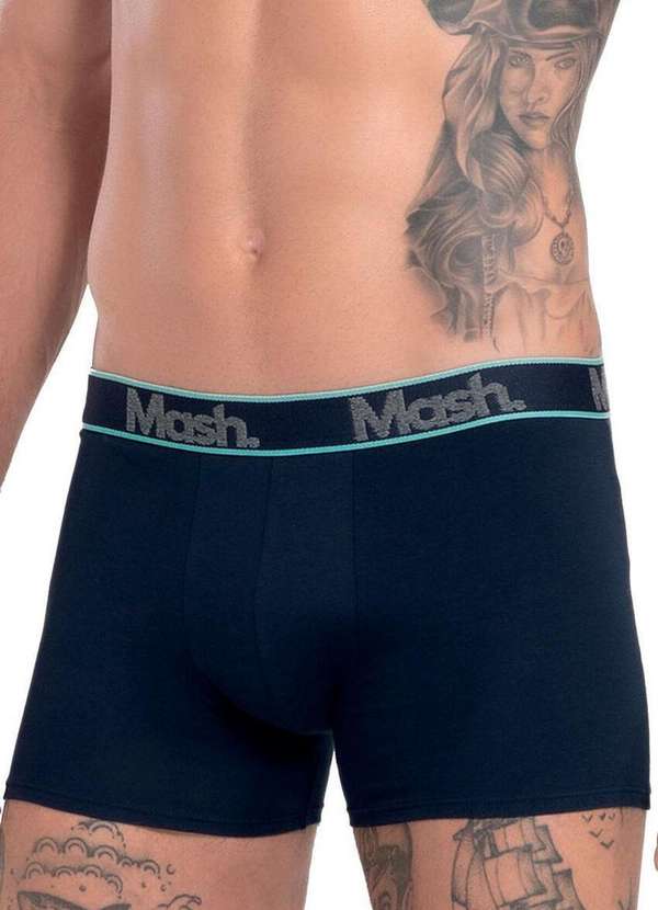 Mash - Kit com 2 Cuecas Boxer Mash 110.42 Az08-Marinho-Cinza 2