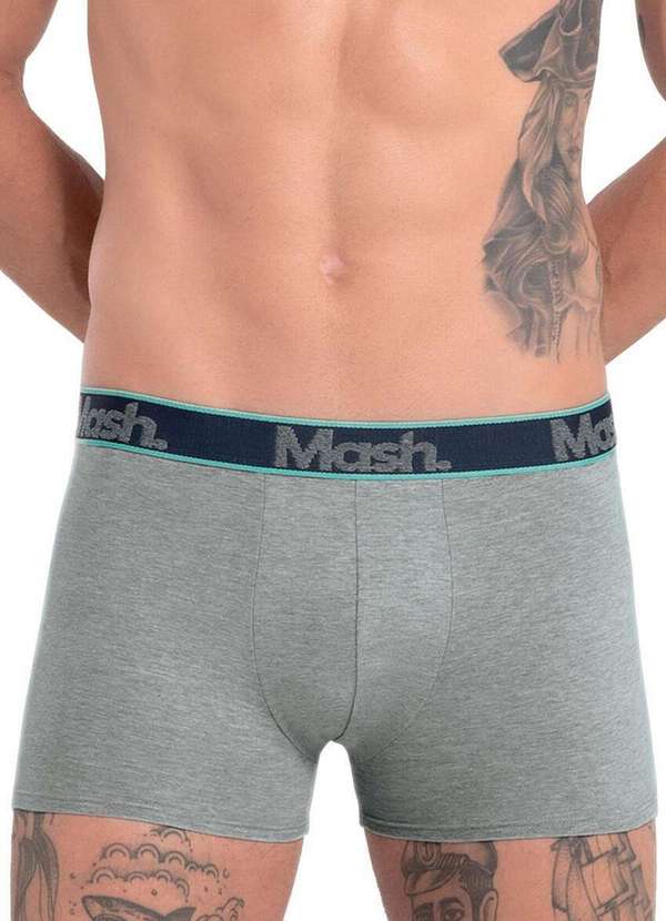 Mash - Kit com 2 Cuecas Boxer Mash 110.42 Az08-Marinho-Cinza 3