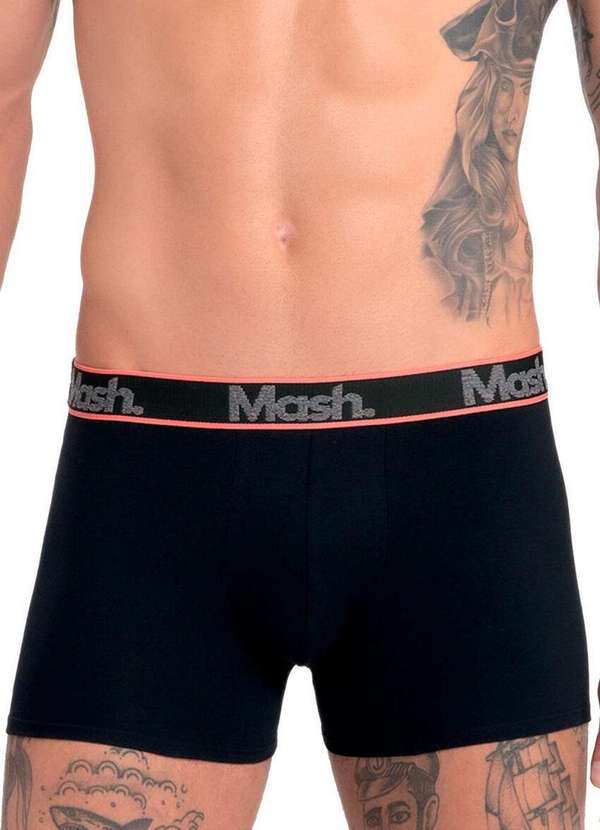 Mash - Kit com 2 Cuecas Boxer Mash 110.42 Pt00-Preto-Chumbo 2