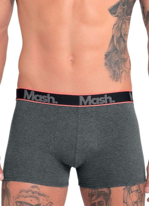 Mash - Kit com 2 Cuecas Boxer Mash 110.42 Pt00-Preto-Chumbo 3