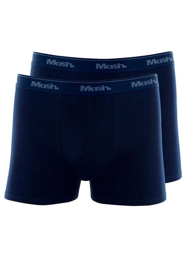 Mash - Kit com 2 Cuecas Boxer Mash 170.26 Marinho
