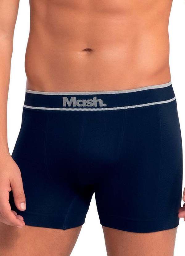 Mash - Kit com 2 Cuecas Boxer Mash 711.17 Az08-Azul-Marinho 2