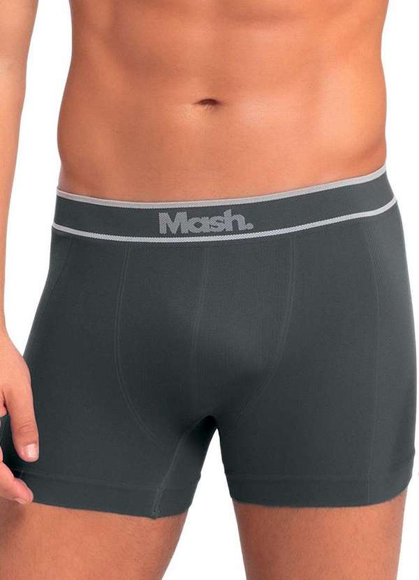 Mash - Kit com 2 Cuecas Boxer Mash 711.17 Cz02-Chumbo-Branco 2
