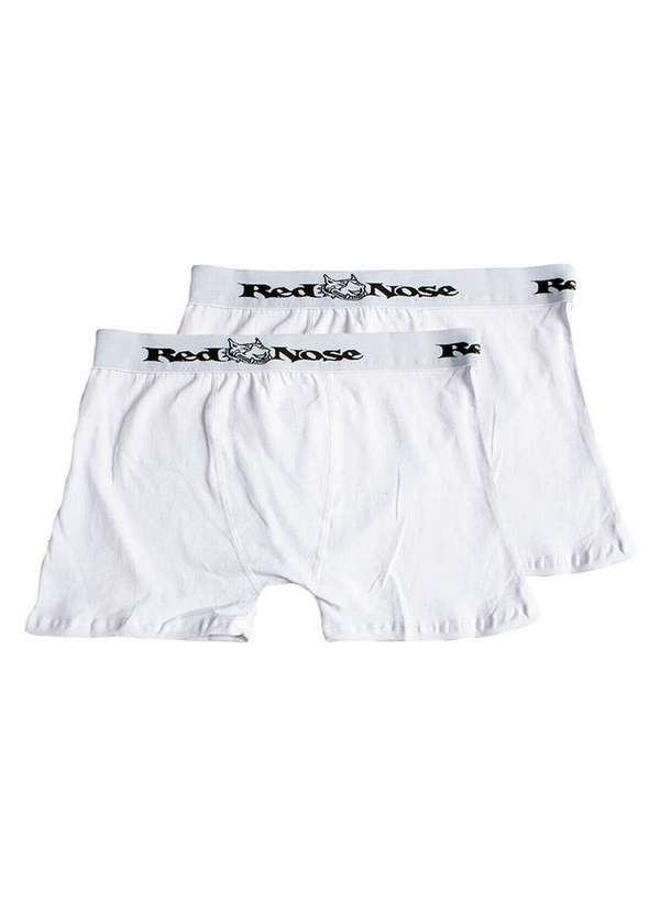 Red Nose - Kit com 2 Cuecas Boxer Red Nose 320 Branco