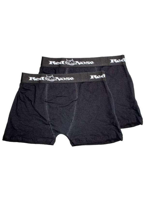 Red Nose - Kit com 2 Cuecas Boxer Red Nose 320 Preto