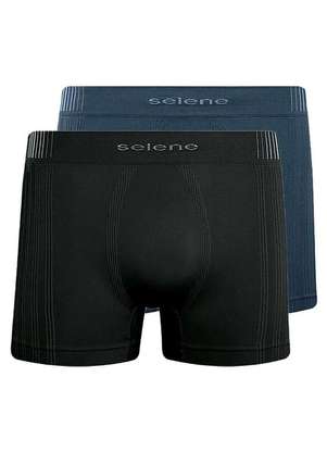 Kit com 2 Cuecas Boxer Selene 11070-002/003/440 - SELENE