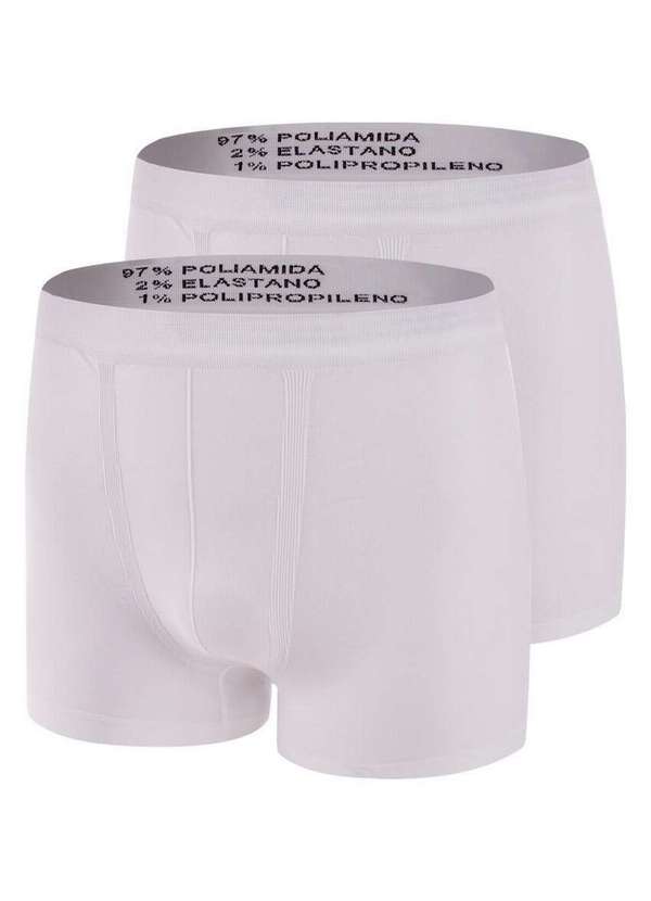Trifil - Kit com 2 Cuecas Boxer Trifil 4620 Branco