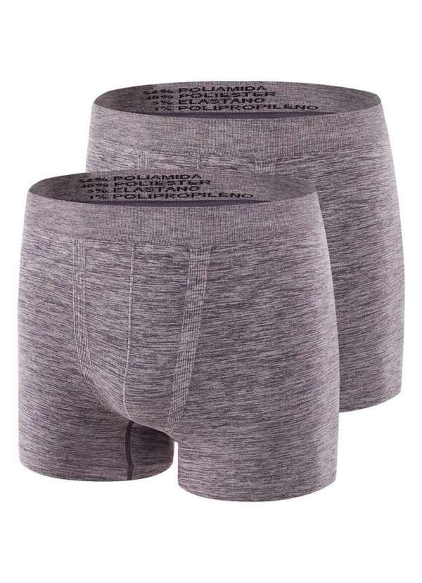 Trifil - Kit com 2 Cuecas Boxer Trifil 4620 Mescla