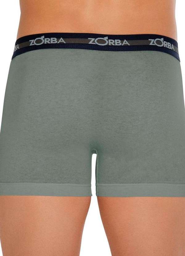 Zorba - Kit com 2 Cuecas Boxer Zorba 702 Branco-Grafite 5