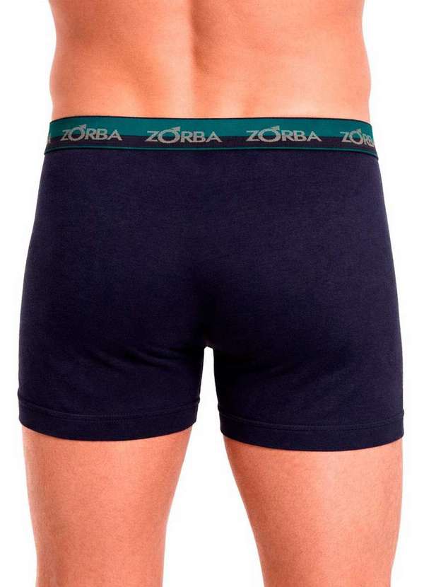 Zorba - Kit com 2 Cuecas Boxer Zorba 702 Branco-Marinho 5