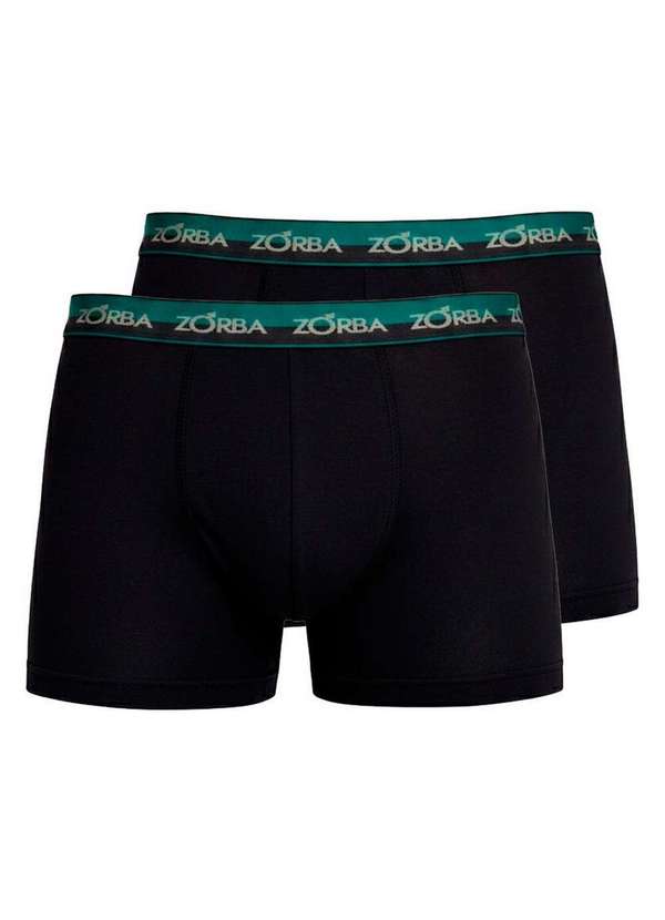Zorba - Kit com 2 Cuecas Boxer Zorba 702 Preto