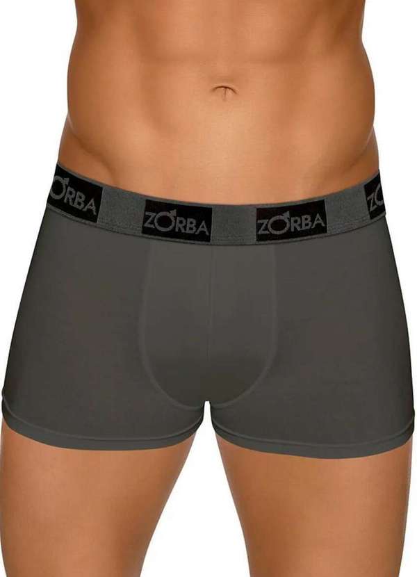Zorba - Kit com 2 Cuecas Boxer Zorba 717 Branco-Chumbo 3