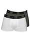 Zorba - Kit com 2 Cuecas Boxer Zorba 717 Branco-Chumbo - variação: Branco-Chumbo