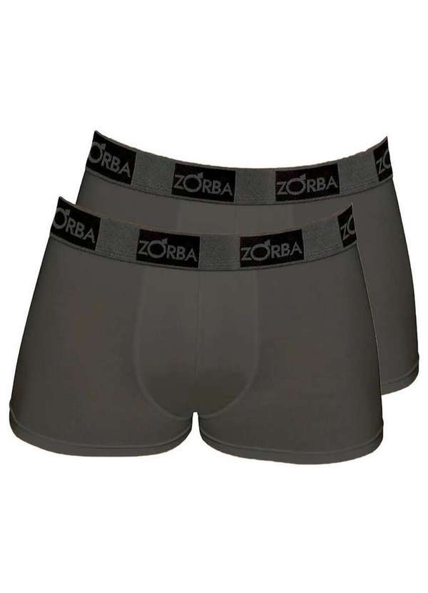 Zorba - Kit com 2 Cuecas Boxer Zorba 717 Chumbo