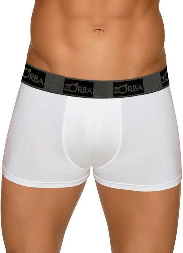 Zorba - Kit com 2 Cuecas Boxer Zorba 717 Preto-Branco 3