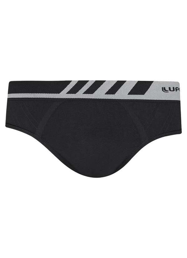 Lupo - Kit com 2 Cuecas Slip Lupo 691-002 Preto-Grafite 2