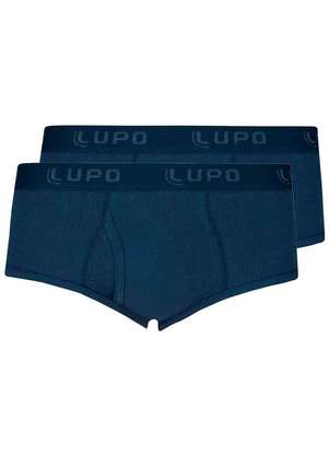 Kit com 2 Cuecas Slip Lupo com Abertura 546-002 - LUPO