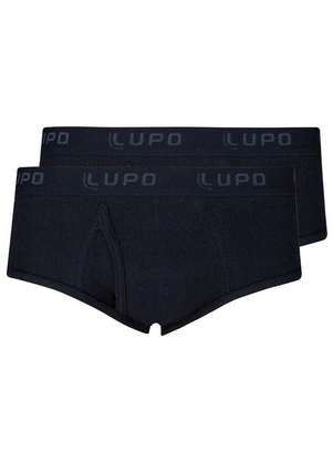 Kit com 2 Cuecas Slip Lupo com Abertura 546-002 - LUPO