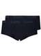 Lupo - Kit com 2 Cuecas Slip Lupo com Abertura 546-002 Preto-Marinho - variação: Preto