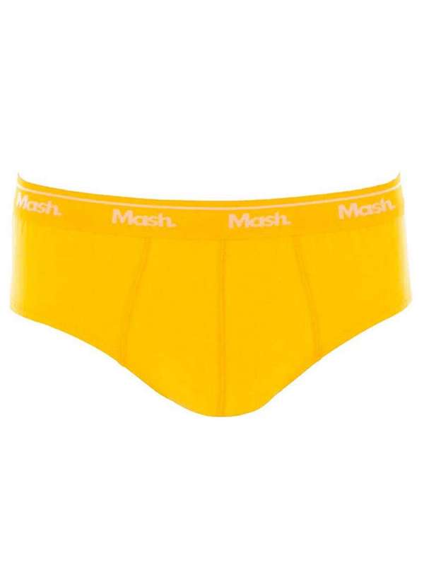 Mash - Kit com 2 Cuecas Slip Mash 073.58 Amarelo 2