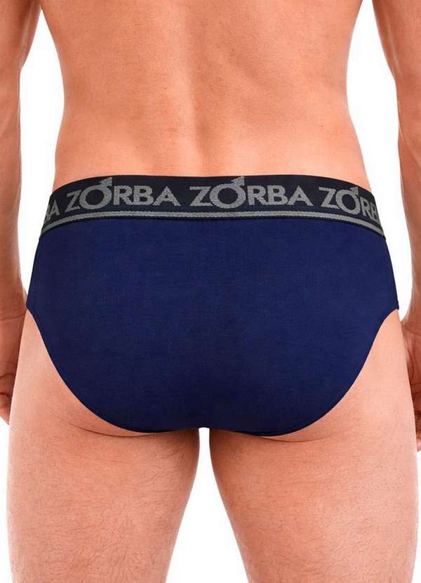 Zorba - Kit com 2 Cuecas Slip Zorba 716 Marinho 3
