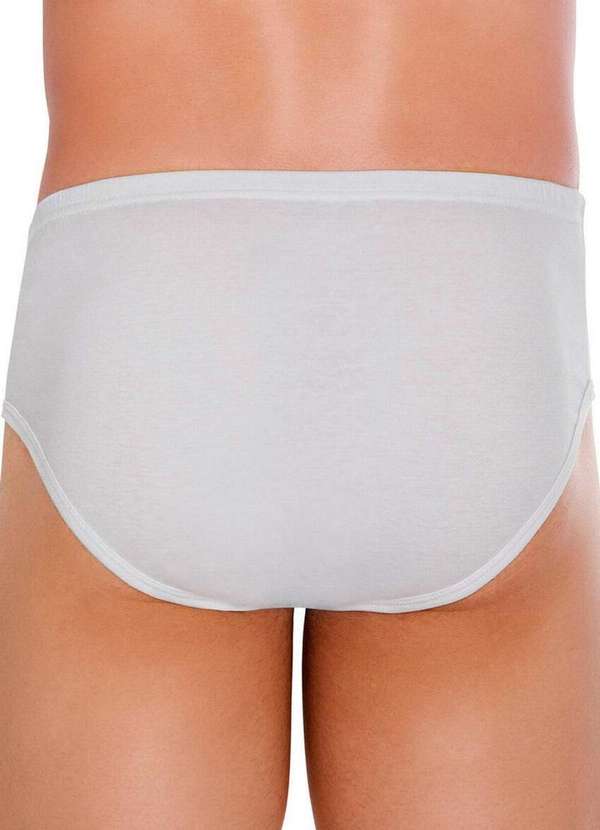 Zorba - Kit com 2 Cuecas Slip Zorba com Abertura 172 Plus Size Branco 3
