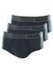 Mash - Kit com 3 Cueca Slip Mash 713.02 Preto-Azul - variação: Cinza-Azul