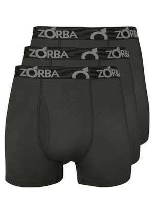 Kit com 3 Cuecas Boxer com Abertura Zorba 848 - ZORBA