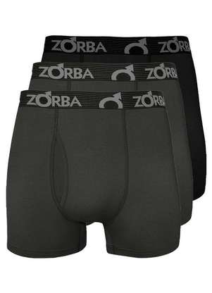Kit com 3 Cuecas Boxer com Abertura Zorba 848 - ZORBA