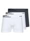 Lupo - Kit com 3 Cuecas Boxer Lupo 436-002 Preto - variação: Branco-Grafite
