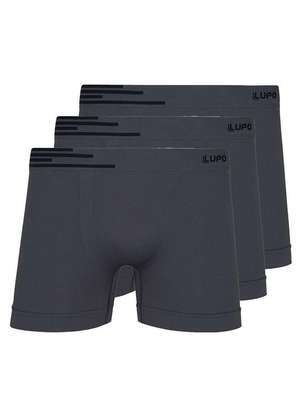 Kit com 3 Cuecas Boxer Lupo 436-002 - LUPO