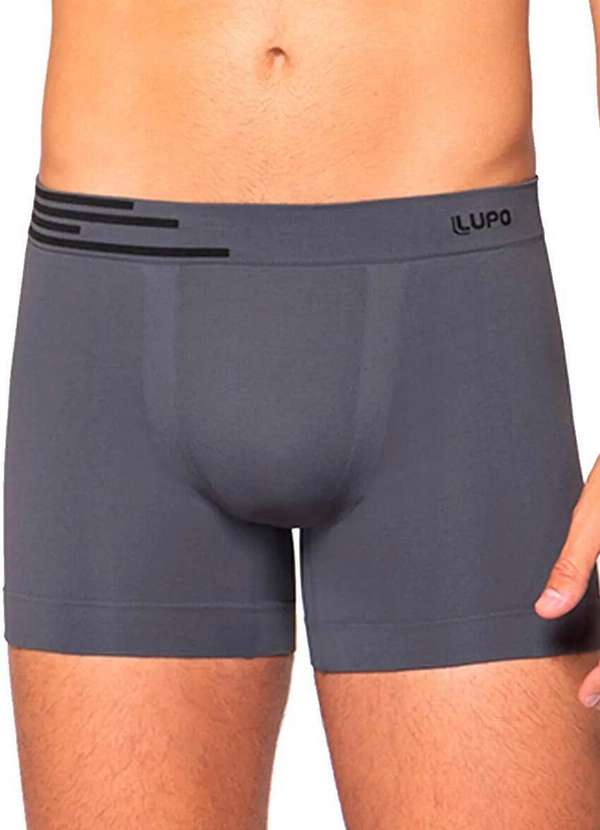 Lupo - Kit com 3 Cuecas Boxer Lupo 436-002 Grafite 2