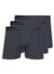 Lupo - Kit com 3 Cuecas Boxer Lupo 436-002 Preto - variação: Grafite