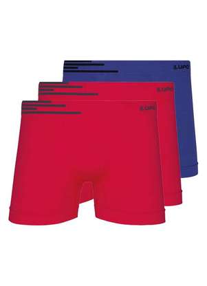 Kit com 3 Cuecas Boxer Lupo 436-002 - LUPO