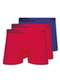 Lupo - Kit com 3 Cuecas Boxer Lupo 436-002 Preto - variação: Vermelho-Azul-Nautico