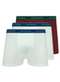 Lupo - Kit com 3 Cuecas Boxer Lupo 523-003 Marinho - variação: Branco-Marsala