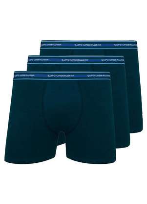 Kit com 3 Cuecas Boxer Lupo 523-003 - LUPO