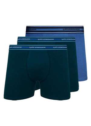 Kit com 3 Cuecas Boxer Lupo 523-003 - LUPO