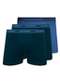 Lupo - Kit com 3 Cuecas Boxer Lupo 523-003 Marinho - variação: Marinho-Azul