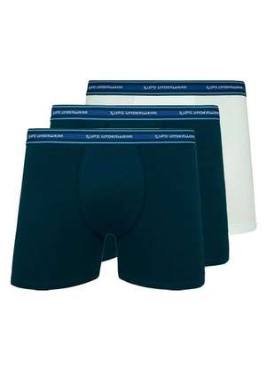 Kit com 3 Cuecas Boxer Lupo 523-003 - LUPO