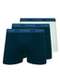 Lupo - Kit com 3 Cuecas Boxer Lupo 523-003 Marinho - variação: Marinho-Branco