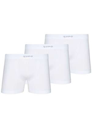 Kit com 3 Cuecas Boxer Lupo 661-001 - LUPO