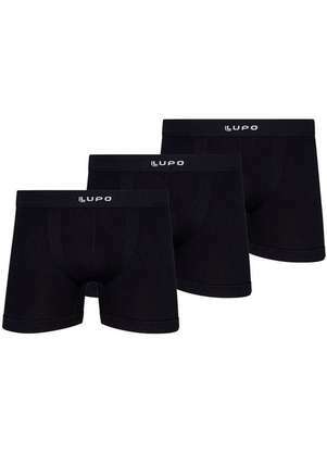 Kit com 3 Cuecas Boxer Lupo 661-001 - LUPO