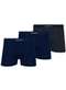 Lupo - Kit com 3 Cuecas Boxer Lupo 661-001 Marinho-Grafite - variação: Marinho-Grafite