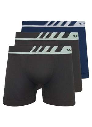 Kit com 3 Cuecas Boxer Lupo 671-002 - LUPO